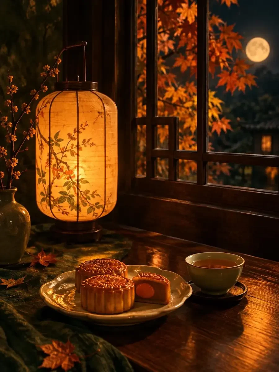 灯影里的中秋 - 每年亮一次的那盏灯,照的是一家人的团圆 灯影里的中秋剧照氛围图,果香与木窗的四季画面